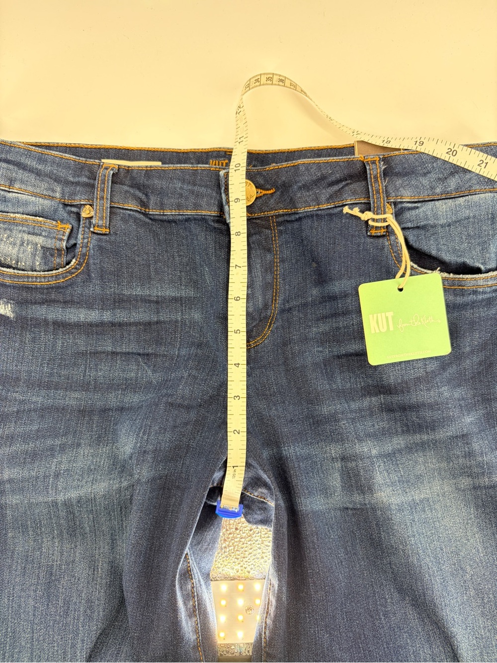 KUT from the Kloth Karen Baby Bootcut Jeans - Medium Dark Wash - 14 Tall - Picture 12 of 12